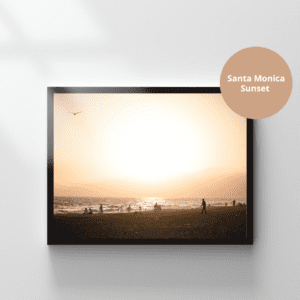 Santa Monica Sunset Printable Wall Art