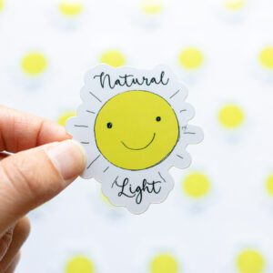 Natural Light Die Cut Sticker