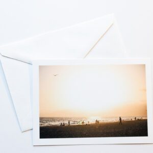 5x7 Santa Monica Sunset Postcard